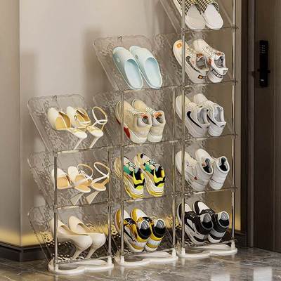 简易鞋架家用门口拖鞋多层小型入户门后极窄鞋子收纳神器新款鞋柜