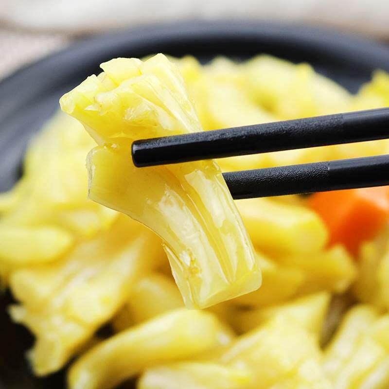 酒店凉菜菜花梗500g花菜泡菜台州特产菜心新鲜凉拌菜干货大全即食