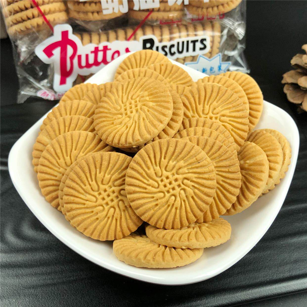 大牛饼干 80后东北老式大块圆形早茶瓶 整箱奶油八零后的怀旧饼干