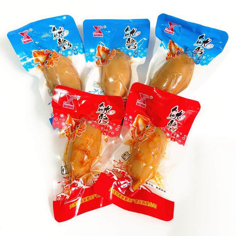新顺碳烤鱿鱼仔500克g香辣墨鱼鱿鱼丝条片大连特产海鲜兔零食带籽