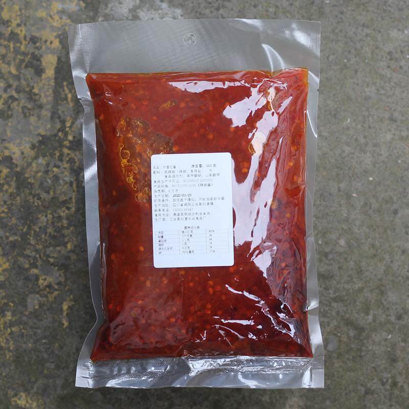 刘营红酱 三台特产辣椒酱 绵阳米粉炒料中餐火锅专用酱料调料500g