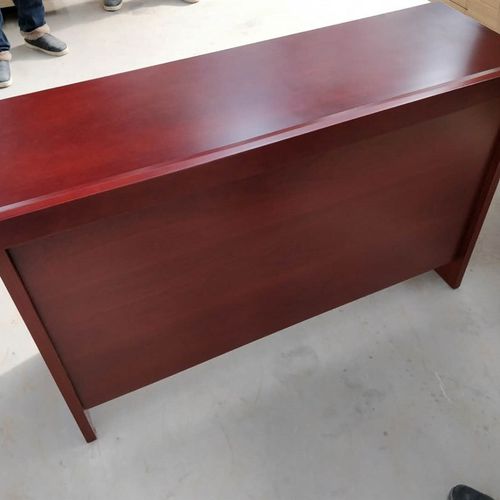 弯腿会议桌长桌培训桌长条桌油漆木皮会场桌 1.2米双人桌(不含椅)