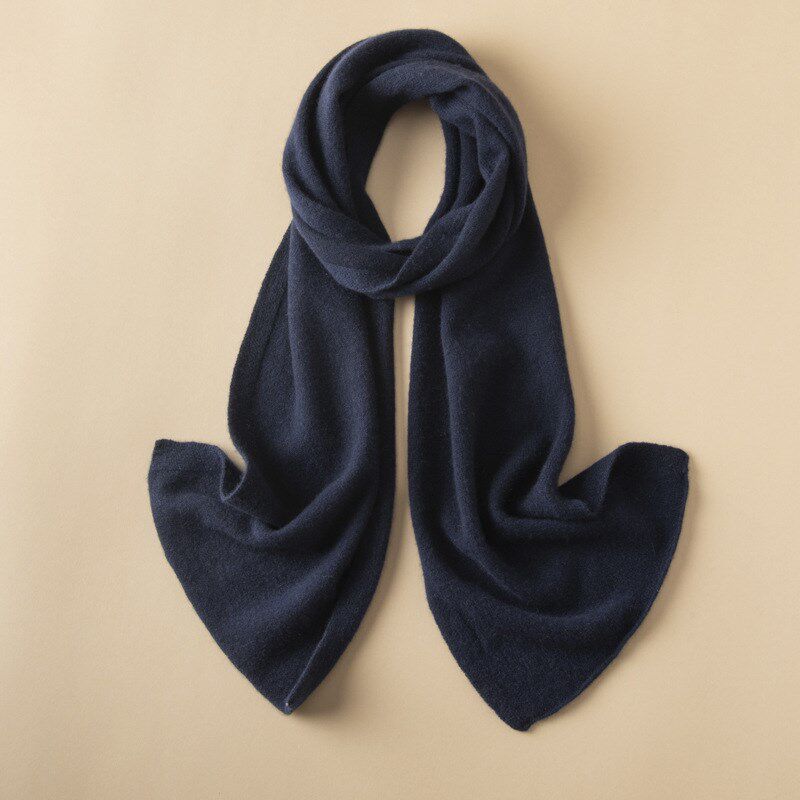 秋冬男女通用纯山羊绒围巾女高品针织纯羊绒披肩长款羊绒围脖纯色