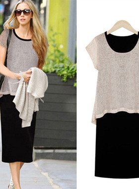 孕妇夏装202h0新款纯棉孕妇连衣裙大码宽松显瘦孕妇长裙棉麻孕妇