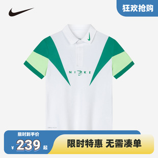 Nike耐克儿童POLO衫 001 24夏男女童撞色速干翻领短袖 NY2422012GS