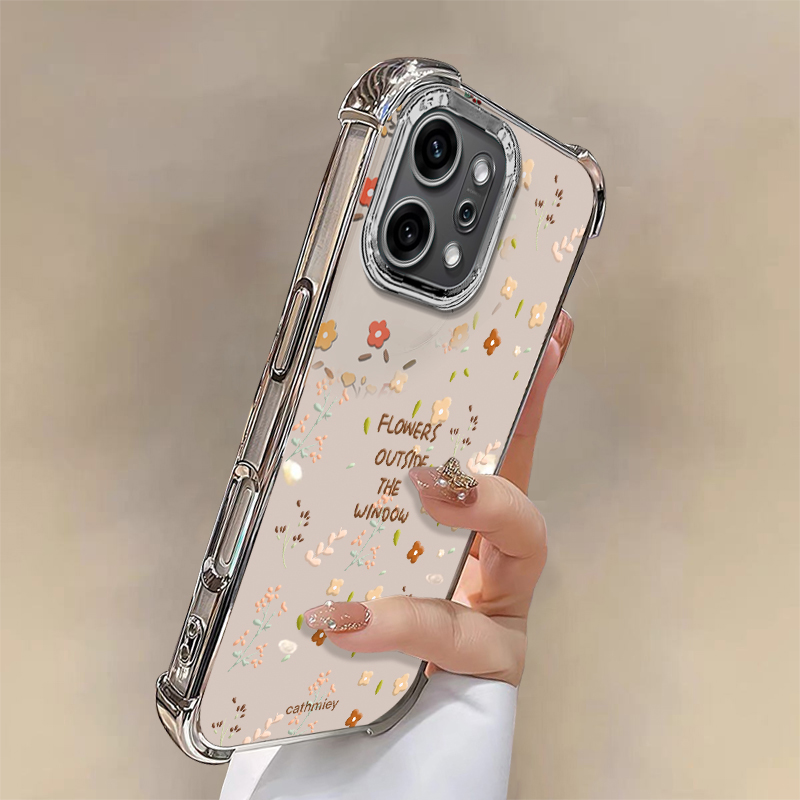 适用OPPOReno系列碎花手机壳