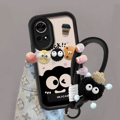 适用华为nova系列咖啡煤球手机壳