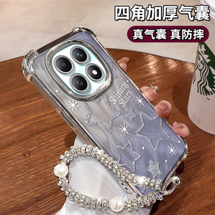 适用红米note14pro+羽纱星星手机壳13女12R专用11EPRO新款四角15防摔气囊9保护套redmi支架极速版小清新外壳