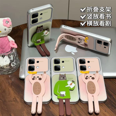 适用OPPOA系列咖啡猫咪手机壳