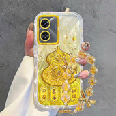 适用招财葫芦OPPOA97手机壳A96发财A95暴富A93S黄金色A1女A72防摔A58保护套A57羽纱A73生A5PRO A3活力版 手链