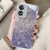 适用羽纱星星OPPOA97手机壳A96 A1活力版 A95玻璃A93S新款 A72少女A58X防摔A32保护套A5PRO专用A3iplus全包A2M