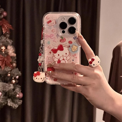 适用苹果系列卡通猫手机壳