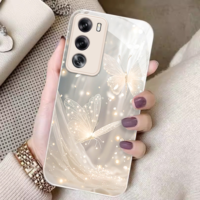 适用oppoReno系列蝴蝶手机壳