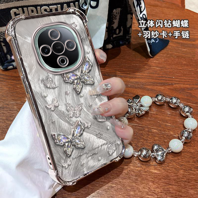 适用VIVOY系列闪钻蝴蝶手机壳