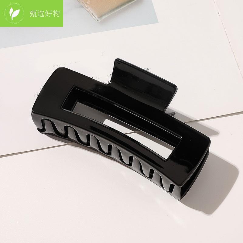 网红newOversized Hair Clip Acrylic Hair Claw Rectangle Trans