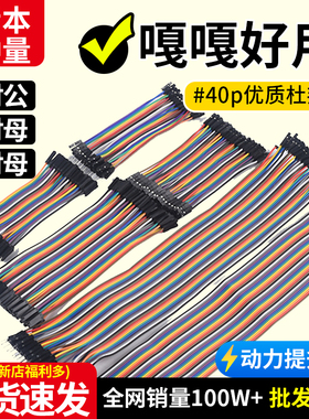 杜邦线 母对母 公对公 公对母10/15/20/30/40cm连接线40P彩色排线
