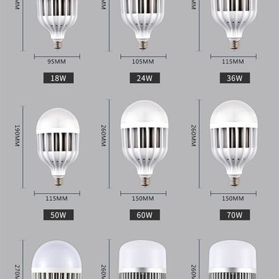 推荐超亮照明lede27螺150W36W80W球泡灯家用工厂大功率节能灯泡光