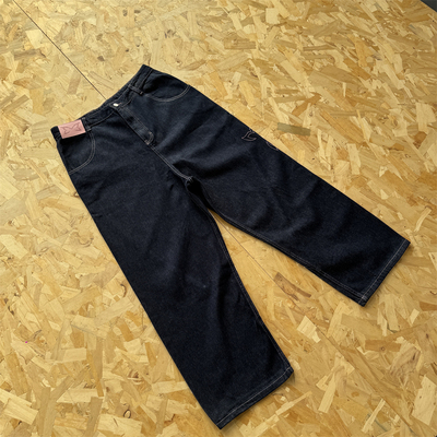 Mertra蝴蝶直筒宽松牛仔裤男女