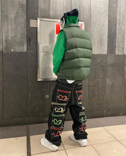 Minustwo多口袋牛仔裤Top质量Cargos街头潮流美式复古直筒Y2k裤子