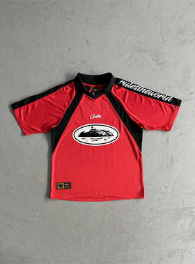 Corteiz原创恶魔岛Alcatraz18号翻领PoloT恤美式夜店风Drill高品