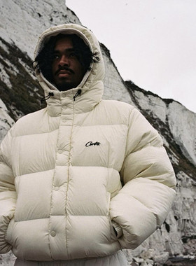 Cortei恶魔岛bolo V2 Bown Jacket V2白色潮牌羽绒服保暖加厚外套