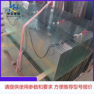 东莞家具玻璃厂家定制加工异形12mm透明钢化玻璃桌面精磨边耐高温