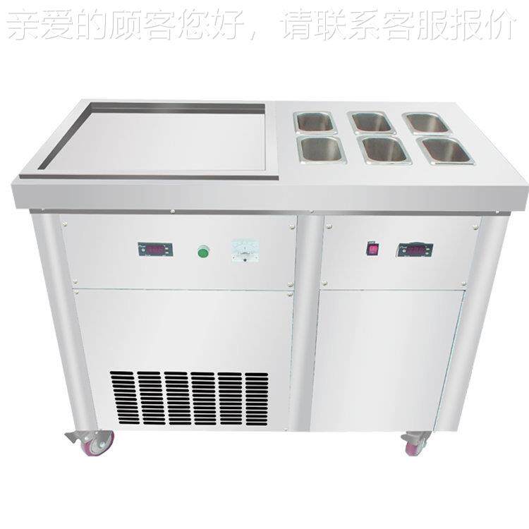 新SIY品商不双圆锅锈钢炒冰量机 炒用酸奶机 大批购买价格优惠