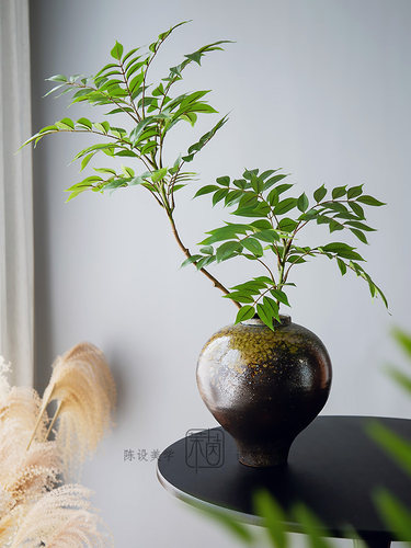 采购产品人造花，人造花装饰品，客厅流行花束，豆叶，南地竹，模