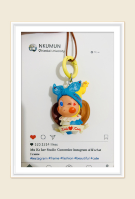 改娃星星人新款第四代萌粒改娃默认微瑕钥匙扣包包挂件手机挂链