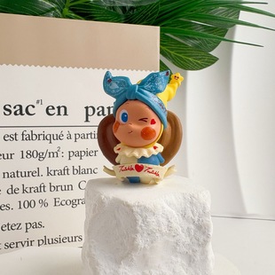 优选大萌粒新款星星人改娃摆件可爱桌面摆件汽车装饰家居玩偶礼物