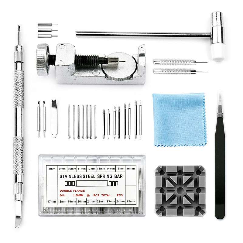 修表工具98件套拆卸换表带组合套装生耳盒拆带器换表带工具