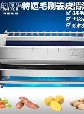 厂家现货花清生果去生洗机 NYK地果泥豆毛刷清洗设备 花壳泥沙机