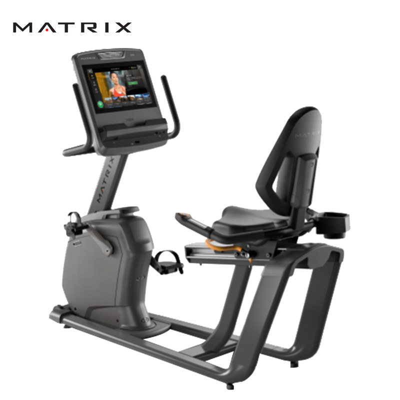 乔山Matrix商用酒店健身房自发电磁控R-LS-TOUCH-02卧式健身车