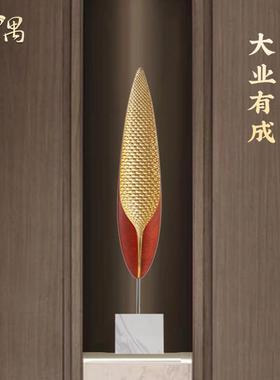 大型轻奢软装高级感摆件大件现代客厅玄关壁龛高细长高档开业礼品