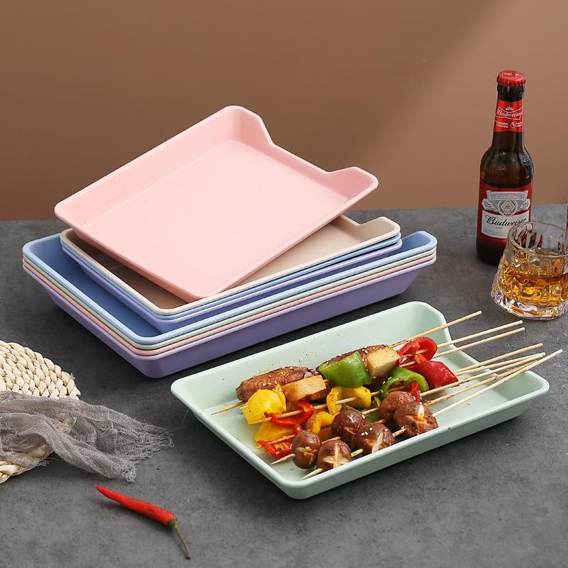 串香盘火锅店展示柜碟盘串炒串托盘塑料烧烤盘配菜长盘商业