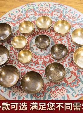 颂钵疗愈工具喜马拉雅佛音碗瑜伽钵静心梵音钵钵音碗音碗铜钵冥想