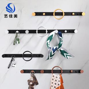 免打孔太空铝挂衣钩轻奢金色卧室玄关排钩壁挂门后挂钩衣帽间挂钩
