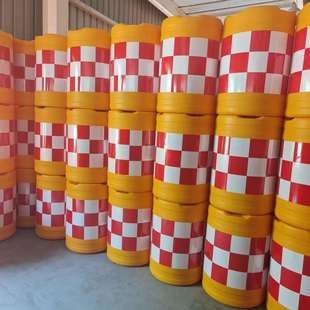 全新料防撞桶塑料注水桶交通设施围栏预防墩警示圆形隔离墩水