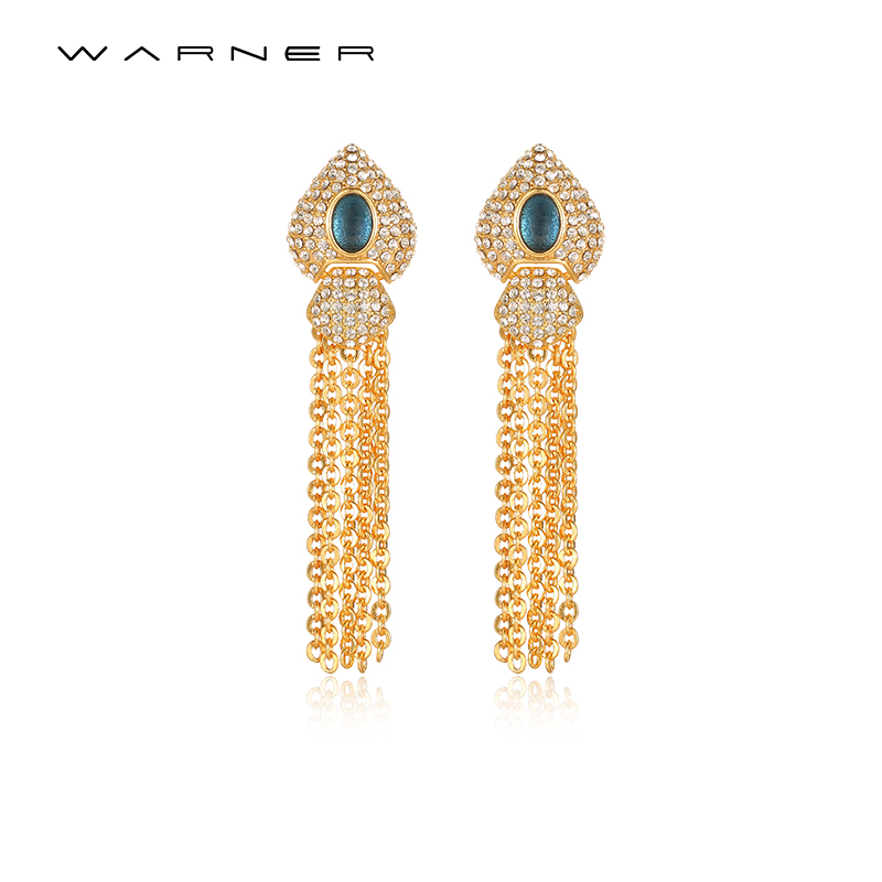 josephwarner琉璃中古水晶女耳钉