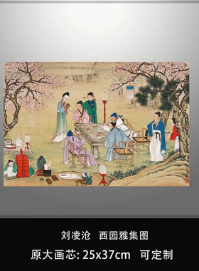 刘凌沧西园雅集图传统人物画临摹