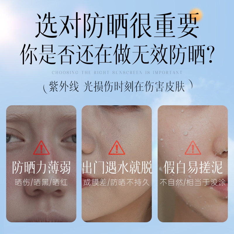 【邓总专属】欧美白隔离防晒喷雾（蓝黄渐变卡通款）