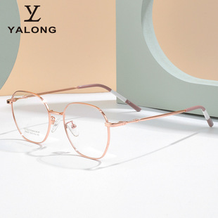 韩版潮流无磁钛多边形镜框多色韧性回弹镜腿钛架近视眼镜架89047