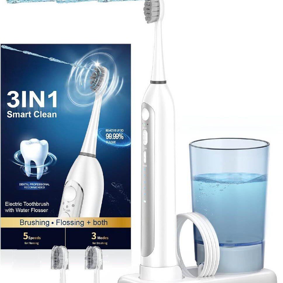 便携式口腔清洁器二合一水杯可拆卸IPX7防水无线充冲牙器