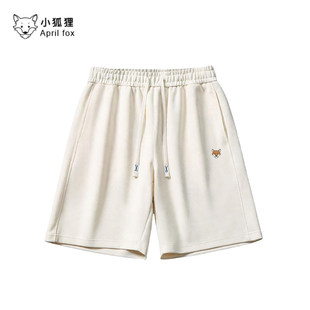 2025新款 子棉质透气宽松短裤 夏装 休闲五分裤 男款 小狐狸美式