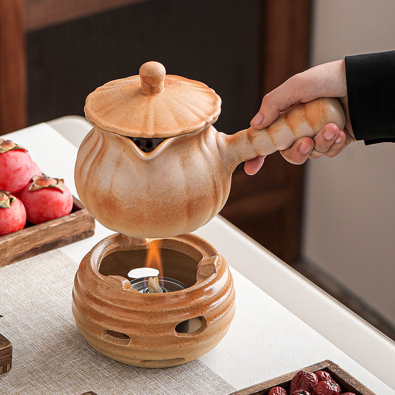 酒精陶瓷炉暖茶炉加热底座围炉煮茶烤茶炉温茶炉耐热可干烧罐罐壶