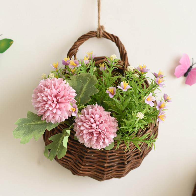 田园墙上装饰花篮挂件客厅壁挂植物餐厅阳台器墙面花卧室花盆创意
