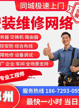 布线防火墙调试交换机监控郑州上门技术支持安装维修网络上架