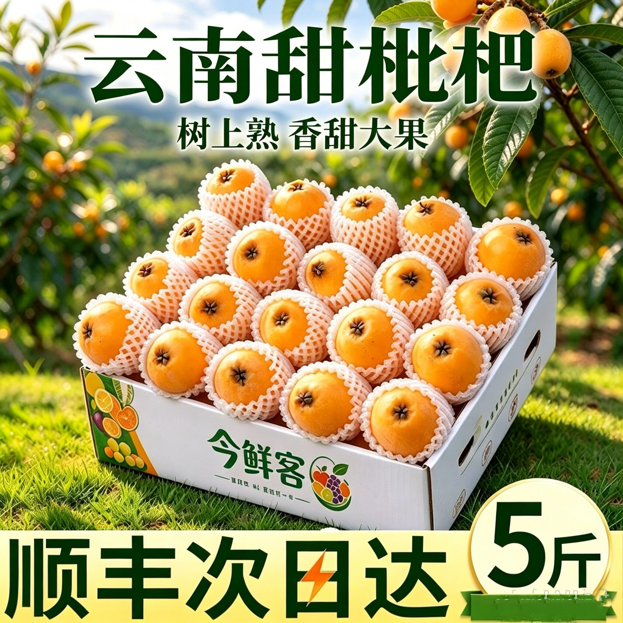 云南蒙自枇杷新鲜大果当季鲜果顺丰现摘现发皮薄多汁孕妇琵琶水果
