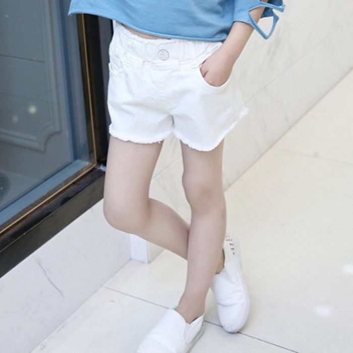 女童牛仔短裤2025夏季新款中大儿童洋气外穿小女孩薄裤宝宝裤子潮