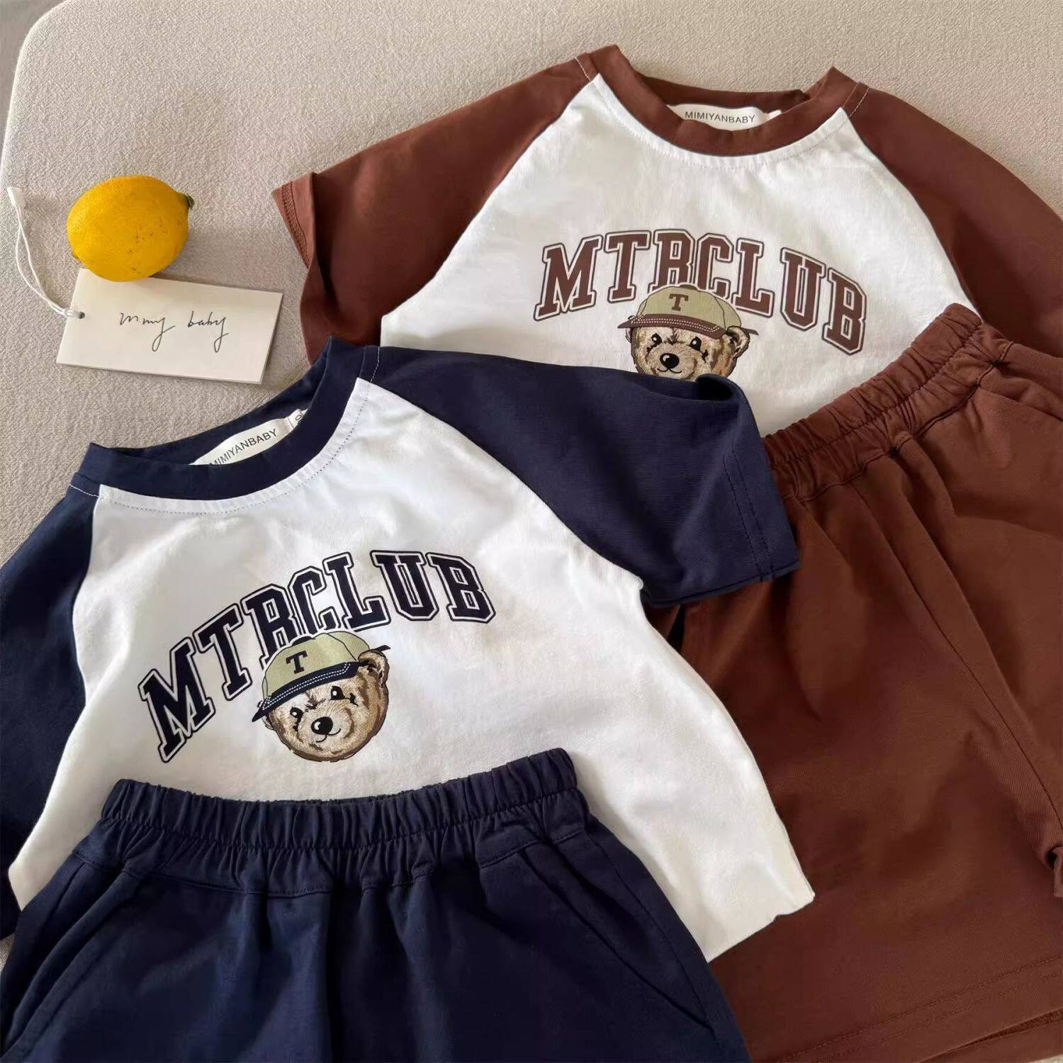 女童套装2026新款儿童短袖T恤裤子夏装休闲时髦宝宝薄款两件套